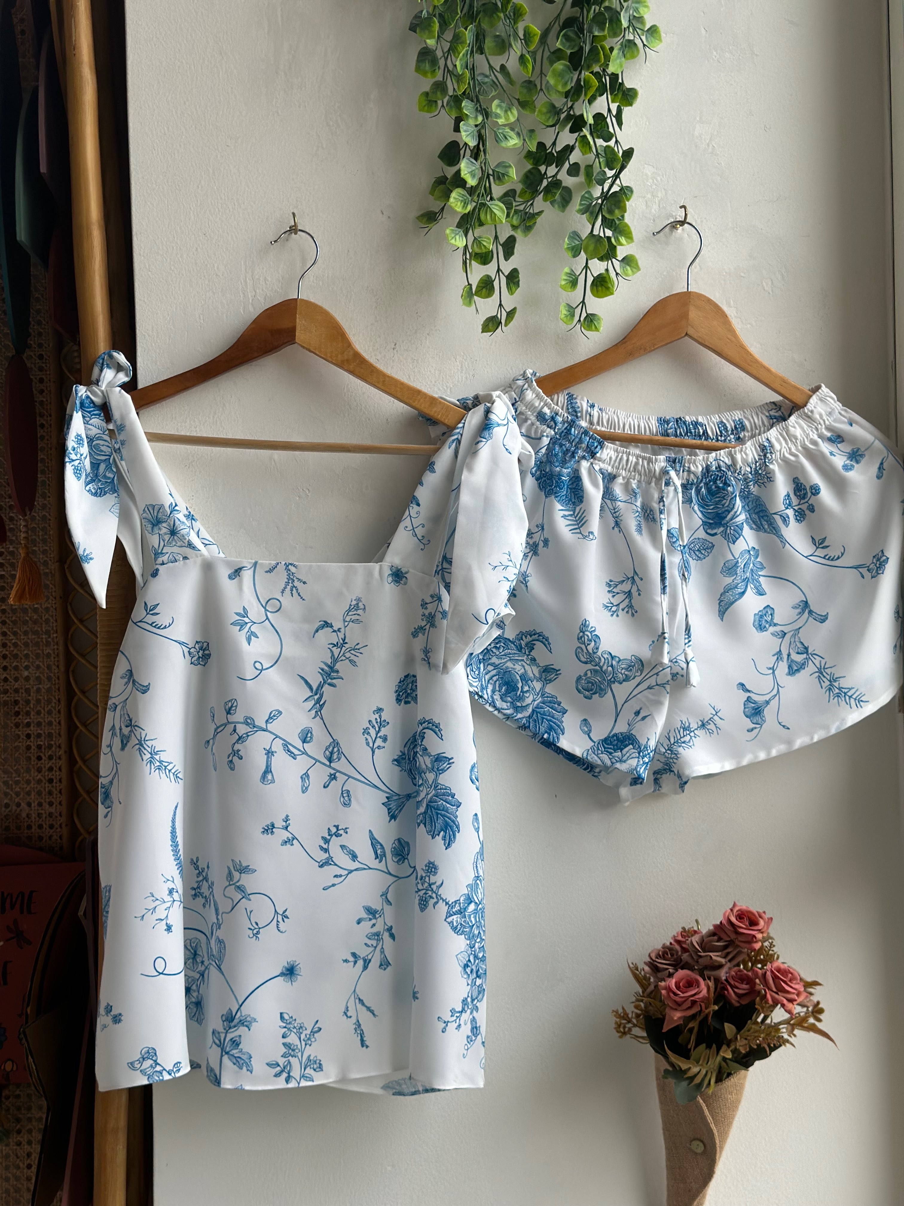 Bow Tie-Knot - Makeup Tank Chinoiserie Pjs