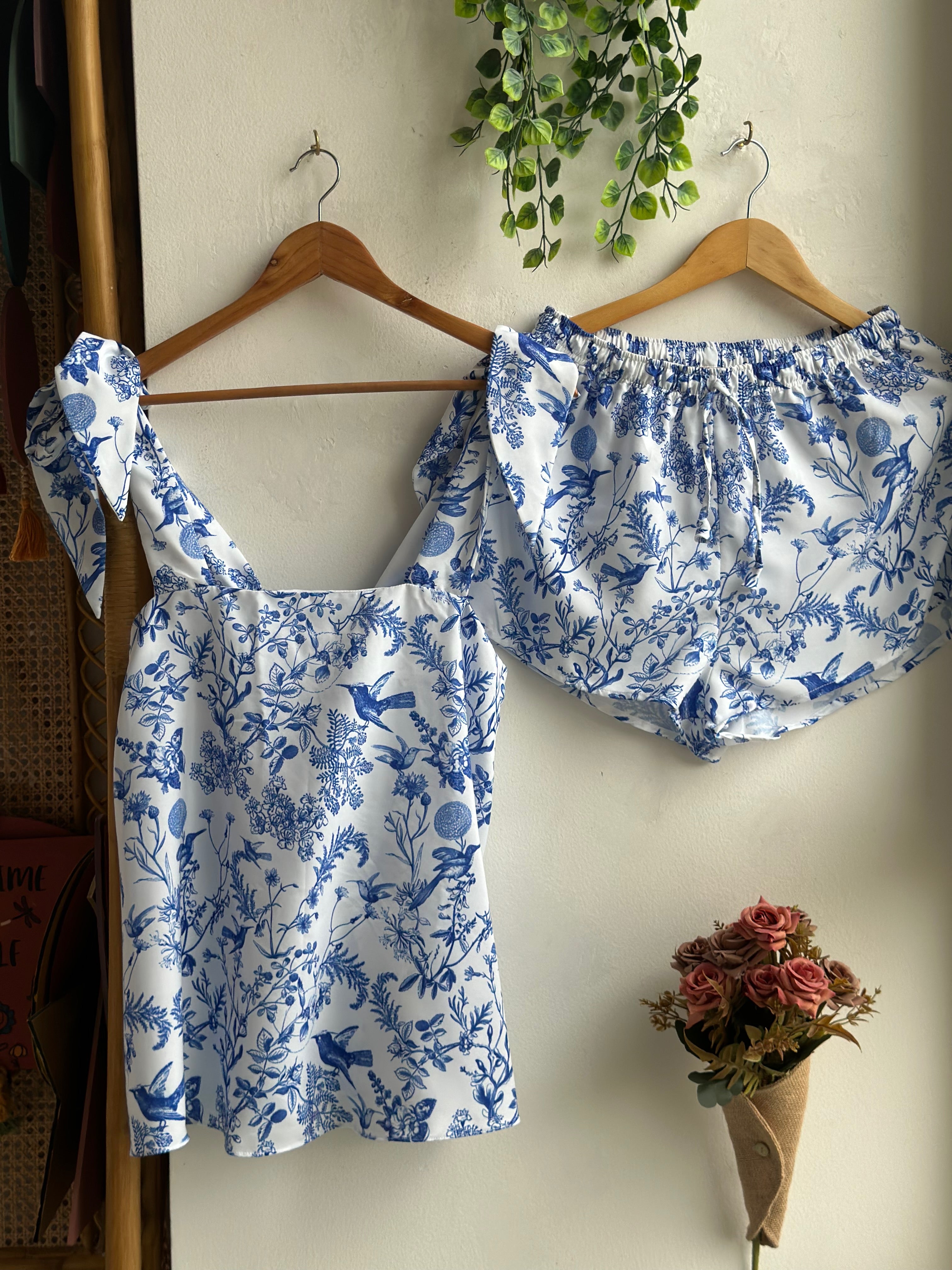 Bow Tie-Knot - Makeup Tank Imperial Garden Pjs