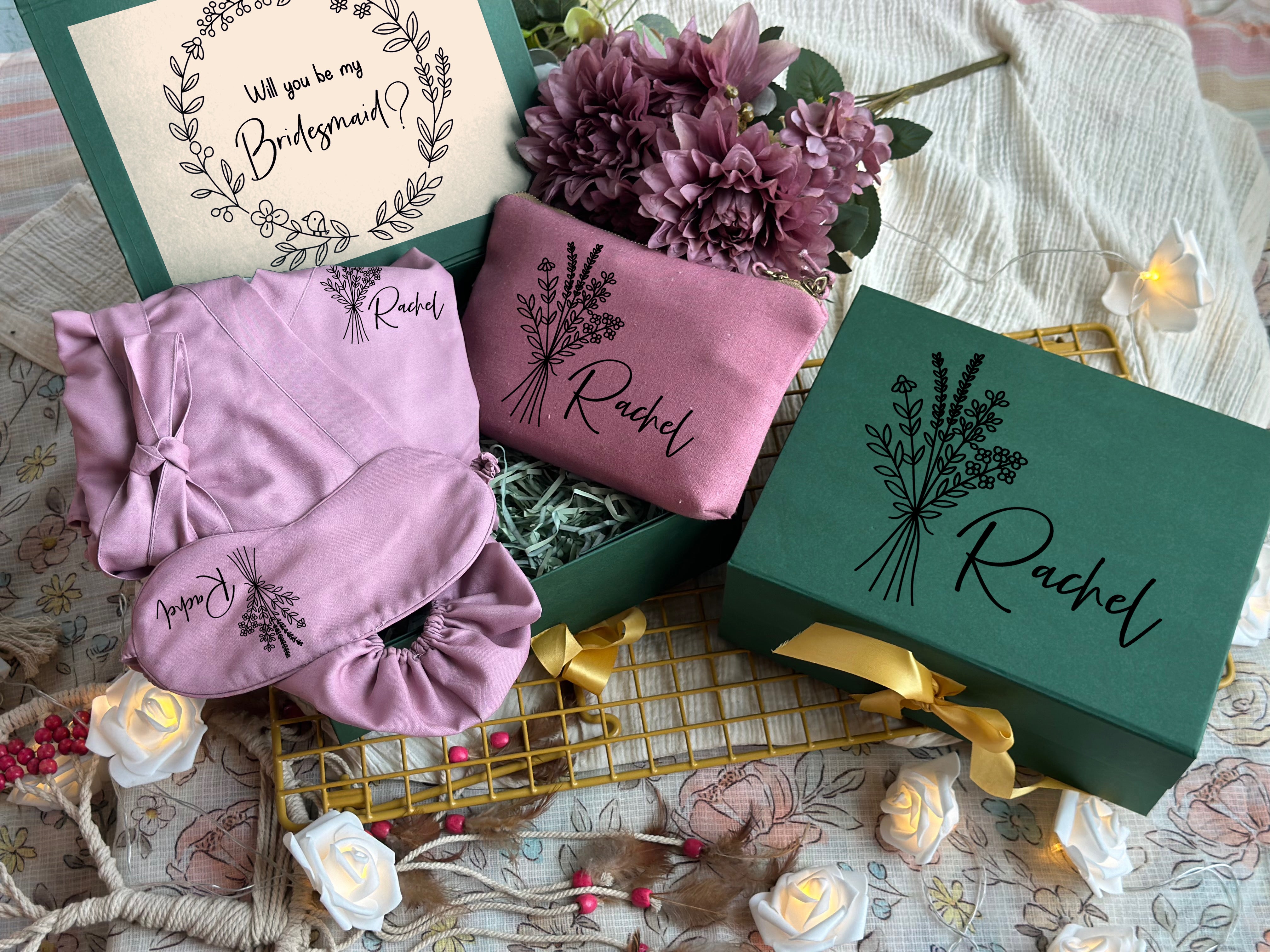 Personalized Boho Proposal Box
