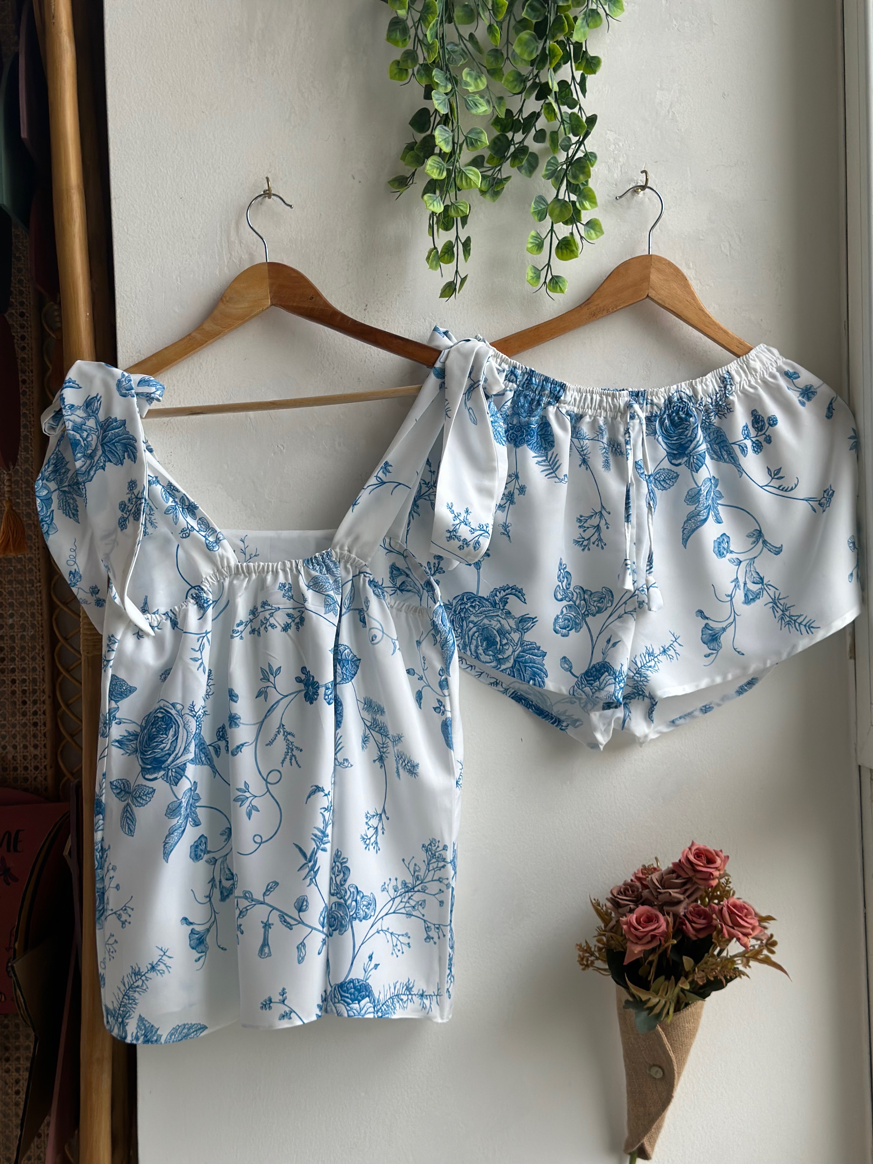 Bow Tie-Knot - Makeup Tank Chinoiserie Pjs