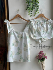 Bow Tie-Knot - Makeup Tank Hydrangea Pjs