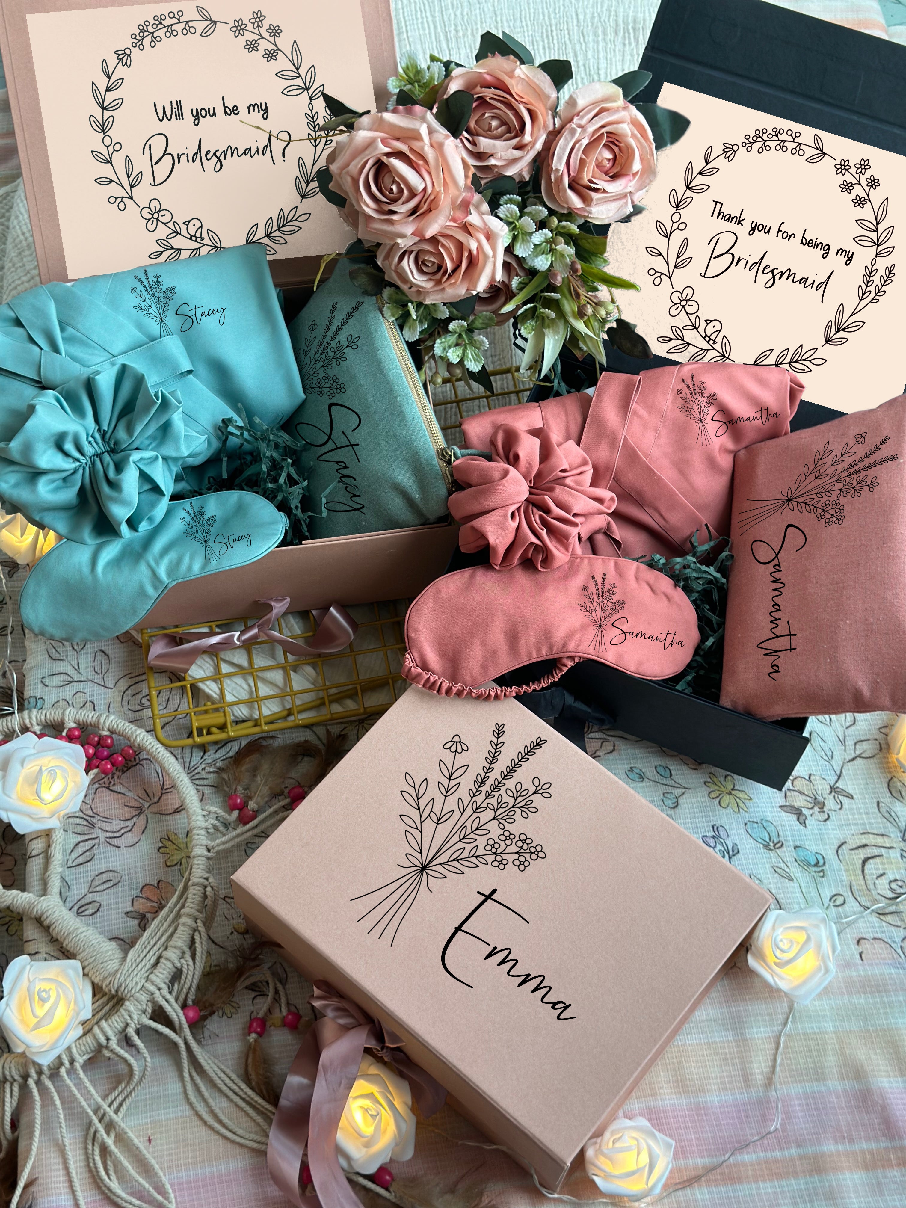 Personalized Boho Proposal Box