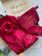 Personalized Ivory Gold Proposal Box