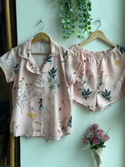 Wildflower Meadows - Notched Collar Button-Down PJs