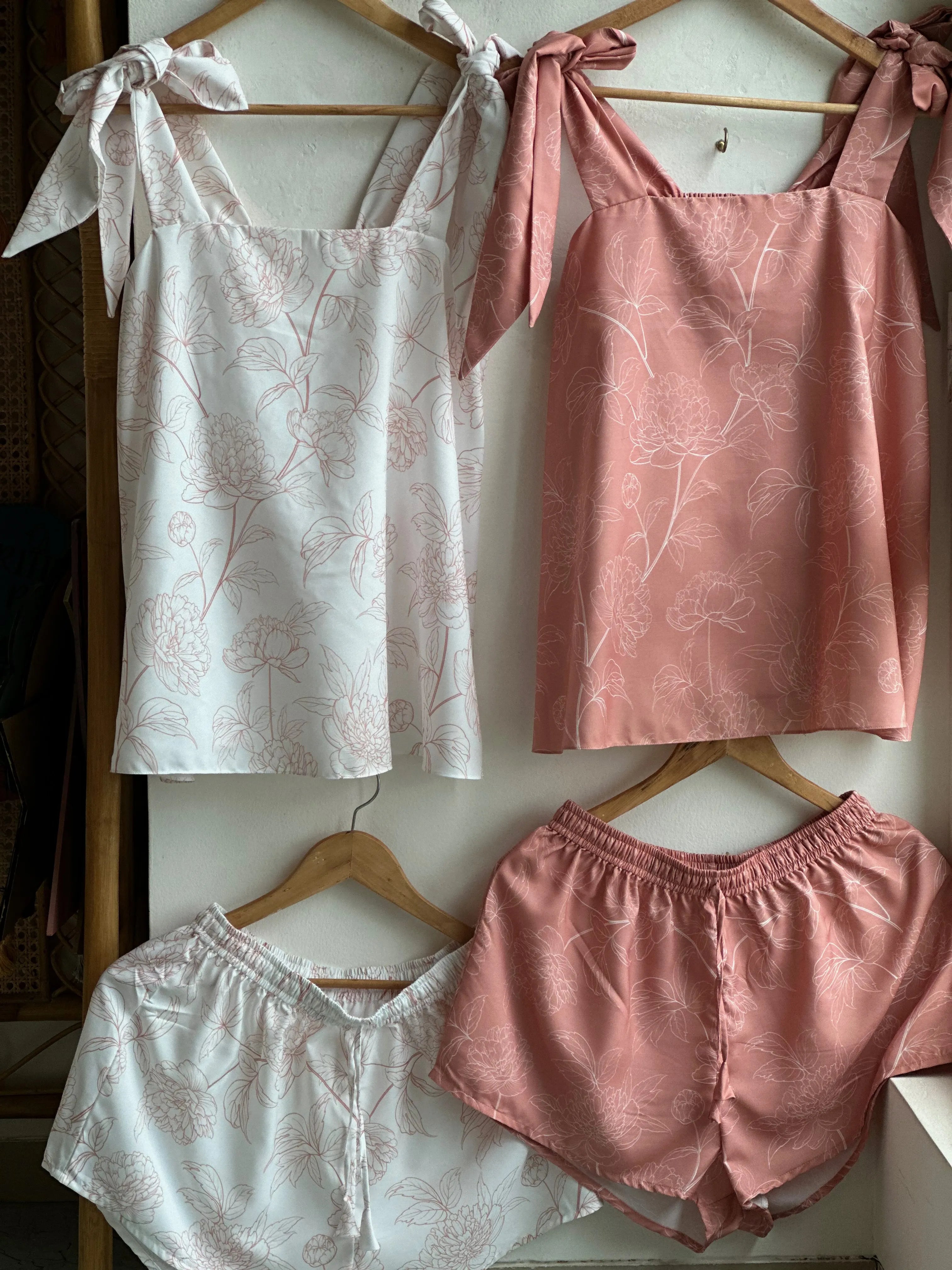 Bow Tie-Knot - Makeup Tank Petal Perfection Pjs
