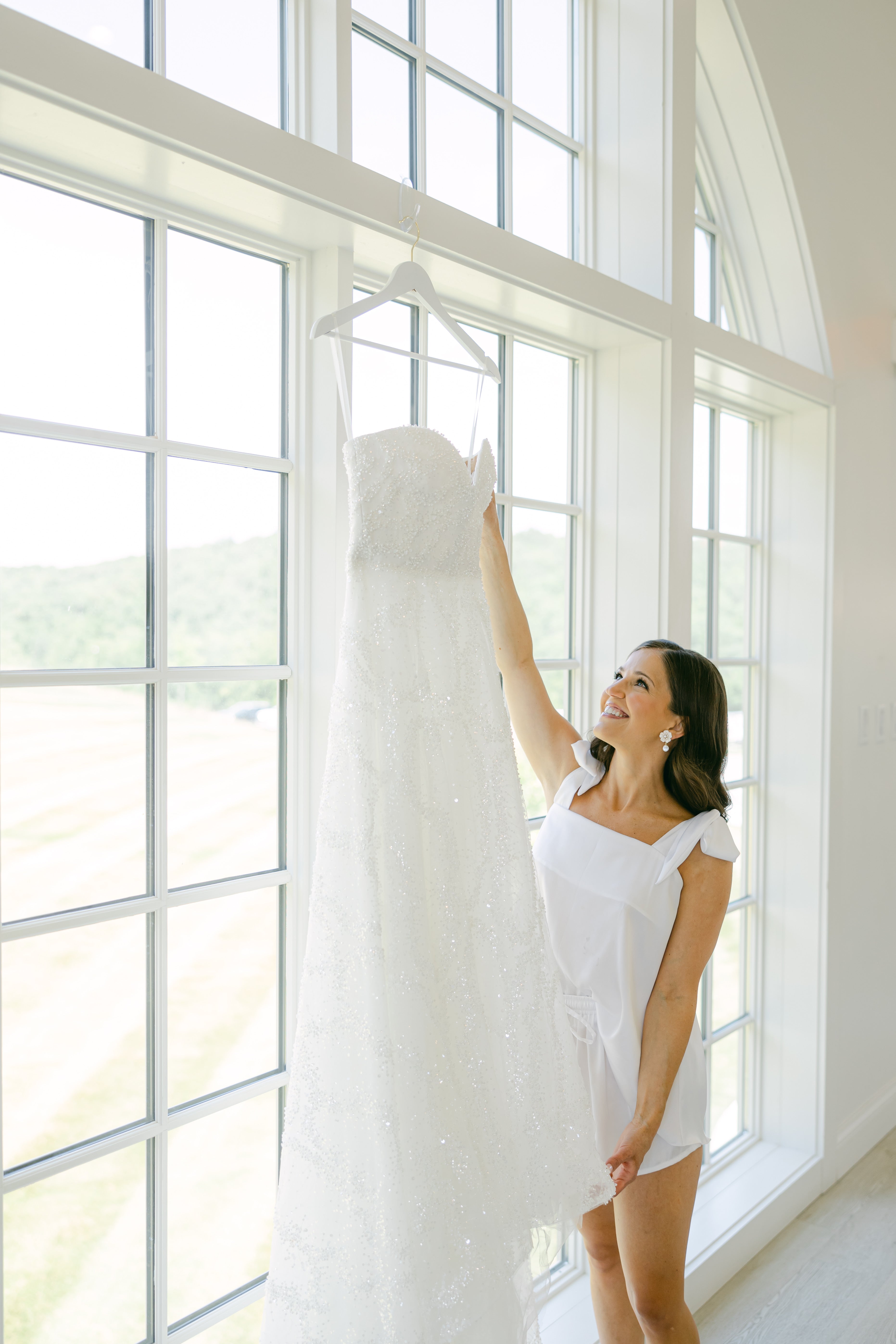 Bridal Bow Tie-Knot - Makeup Tank Silk Pjs
