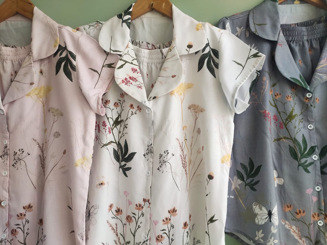 Wildflower Meadows - Notched Collar Button-Down PJs